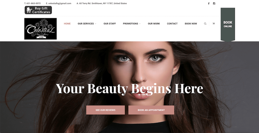 Celestial Hair Gallery Launches A New Website